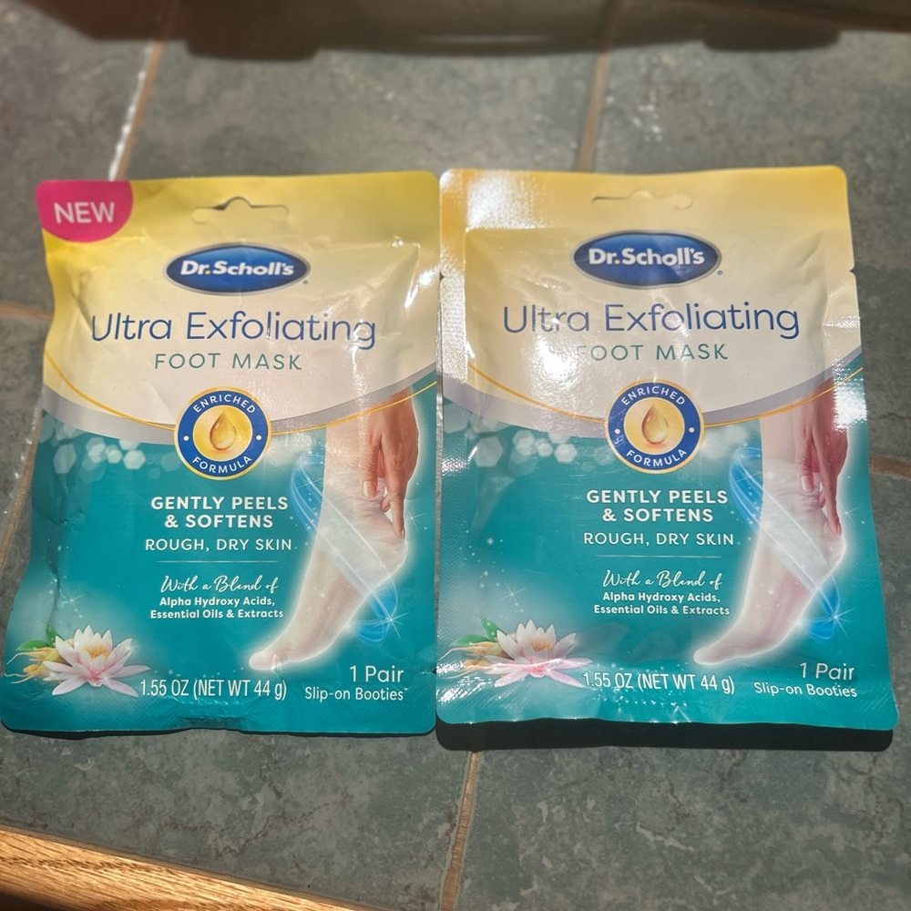 Dr. Scholl's Ultra Exfoliating Foot Mask - Blue and Yellow